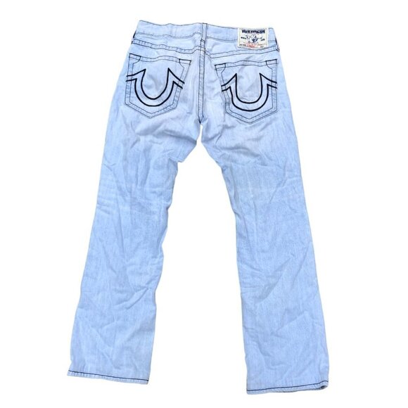 Vintage True Religion Jeans Size 33 STRAIGHT Blue - Picture 6 of 8